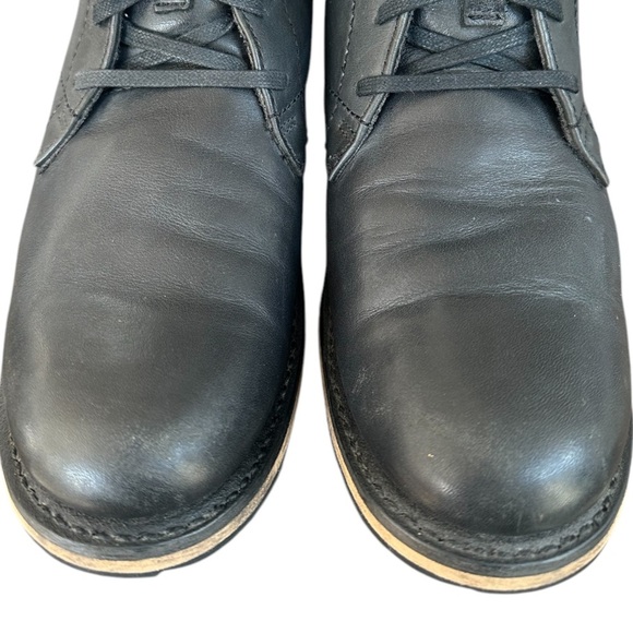 Harley Davidson Men's Round Toe Black Soft Leather Ankle Motorcycle Boots Size 9 - Picture 3 of 12